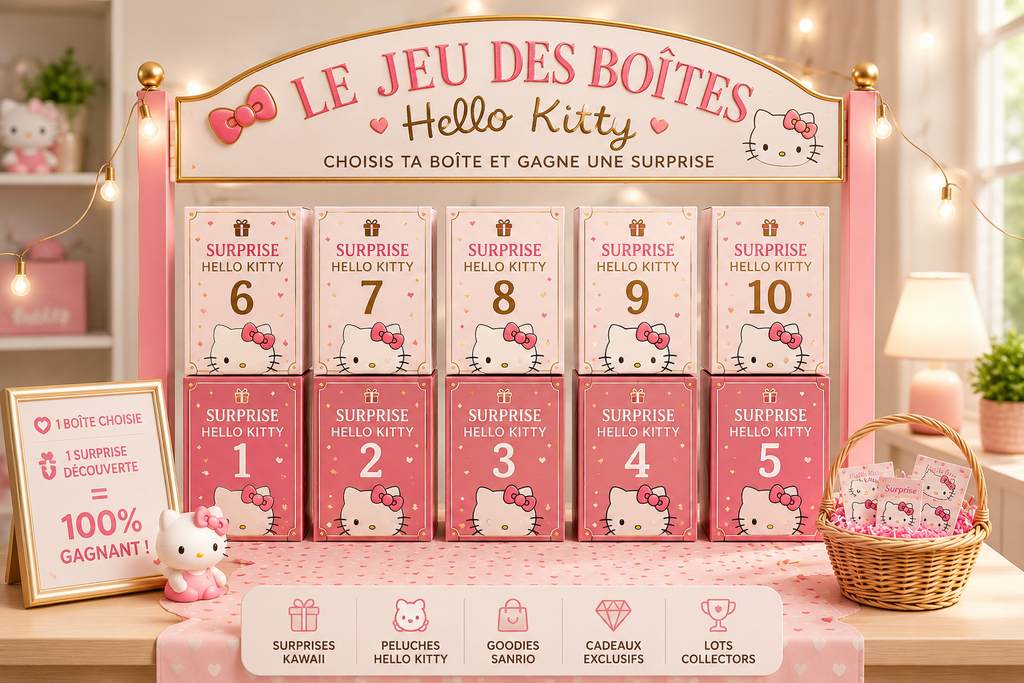 ✨ Le Jeu des Boîtes Hello Kitty ✨ | Choisis ta Boîte et Gagne une Surprise