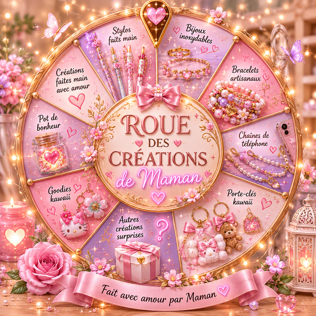 La Roue des Créations de Maman 🎡 | Cadeaux Artisanaux & Créations Fait Main