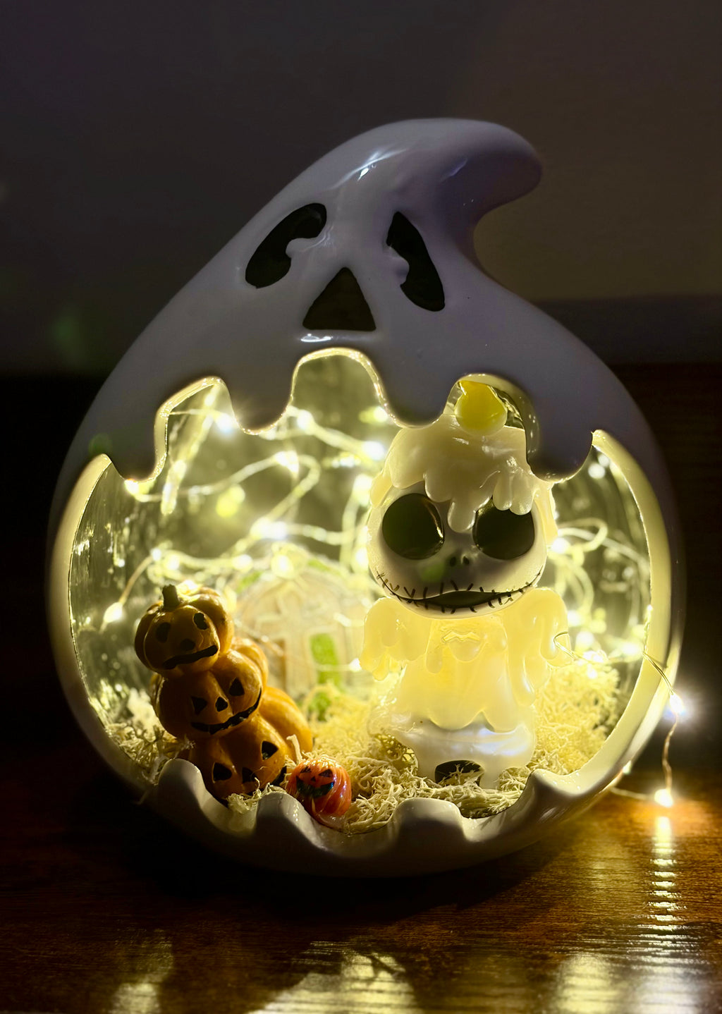 Décoration fantôme Jack Skellington – Création artisanale faite main