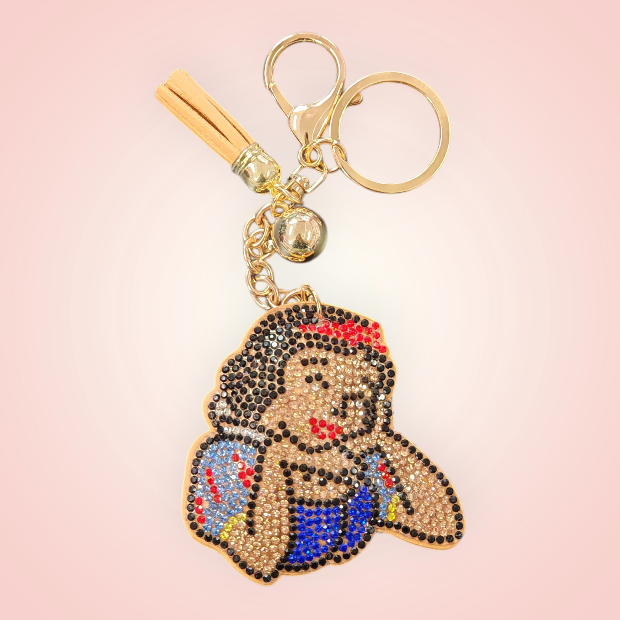 Porte-clés strass blanche neige / méchante reine