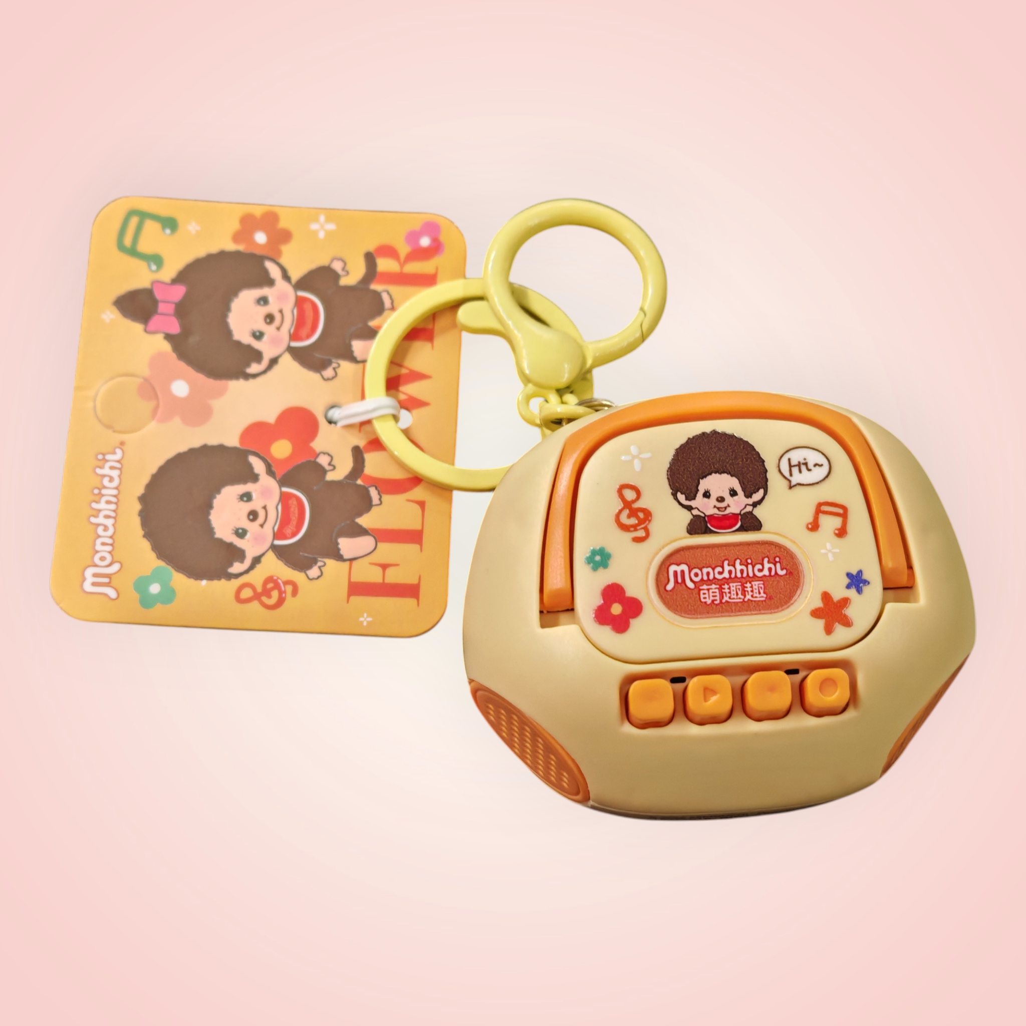 Porte-clés enregistreur monchhichi