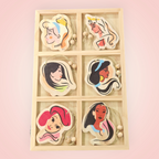 Ornement, bois, princesse ou Roi Lion