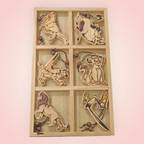 Ornement, bois, princesse ou Roi Lion