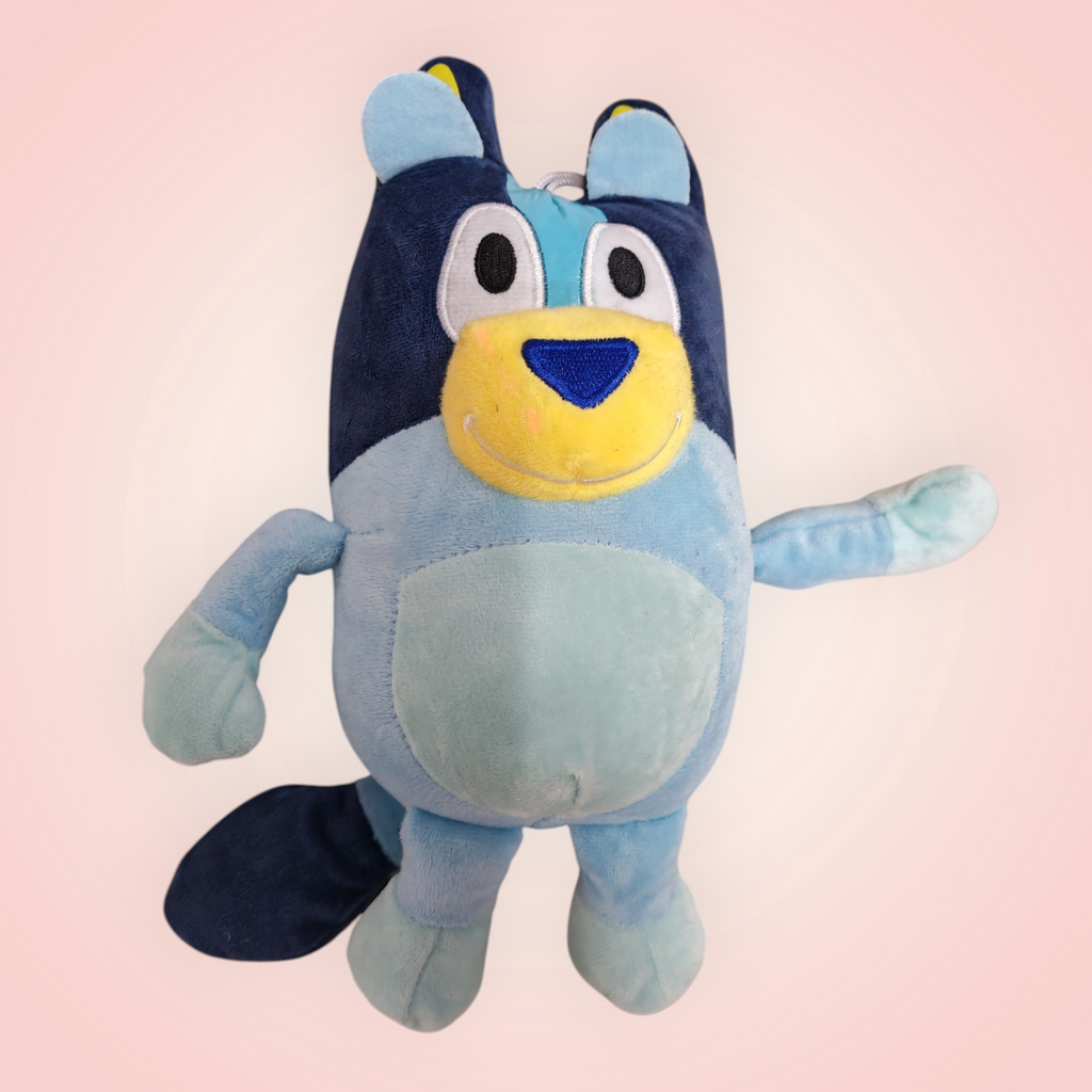 Peluche Bluey orange et bleu