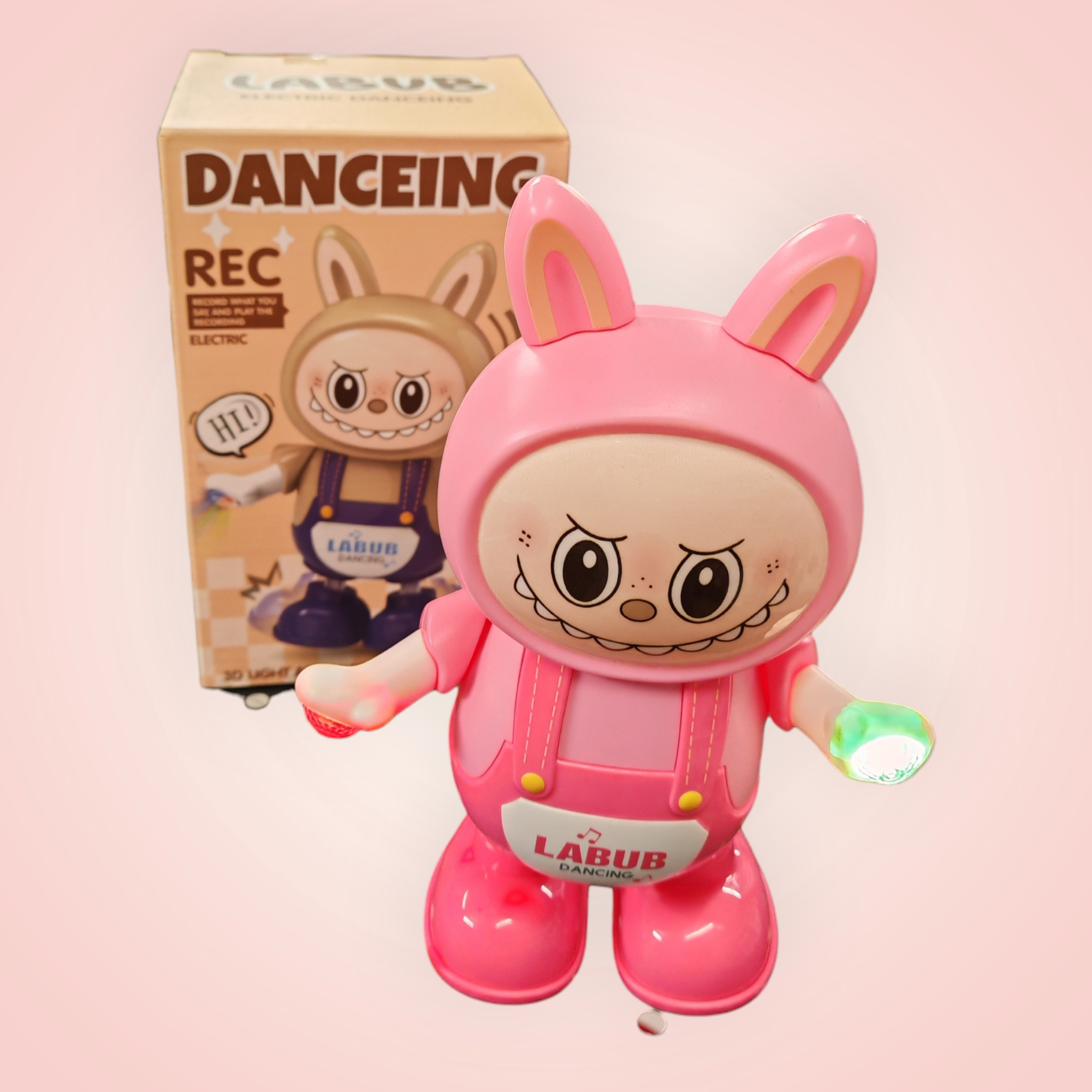 Robot dancing labubu