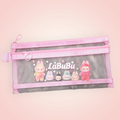 Trousse double transparente Labubu