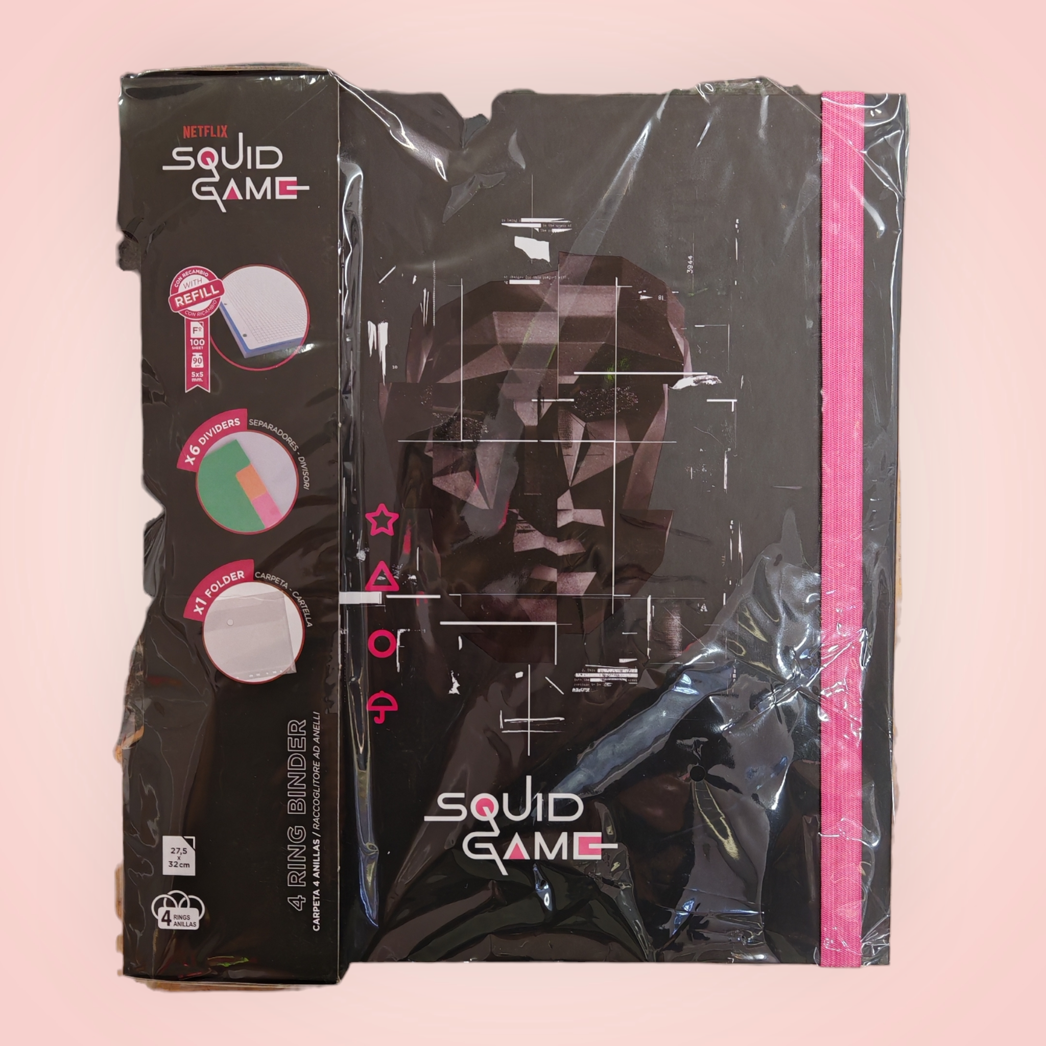 Classeur avec feuille, Squid game