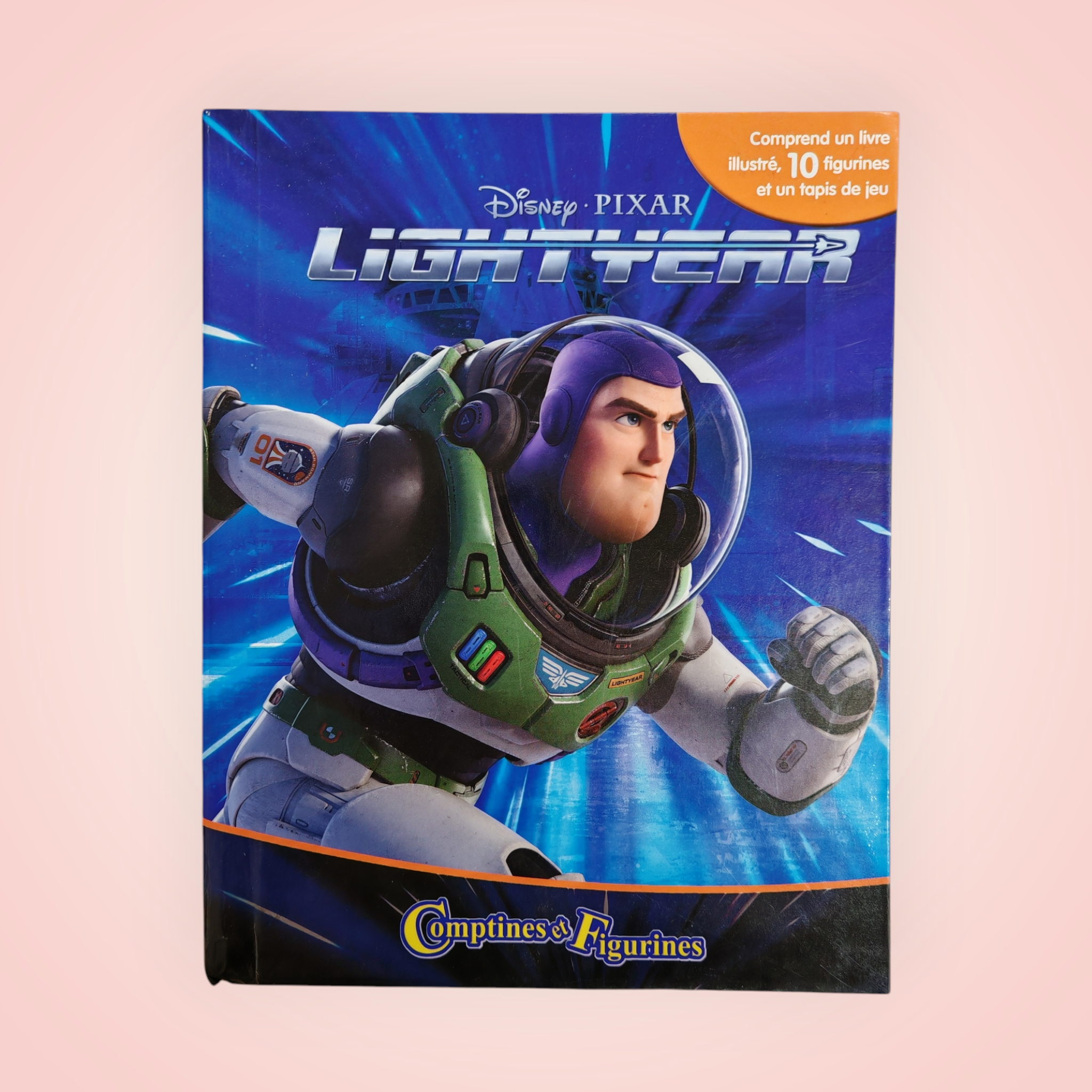 Livre avec figurine Buzz, l’éclair