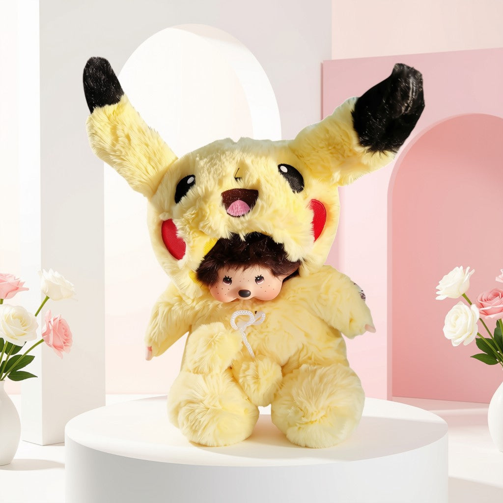 Peluche Monchhichi Pikachu Pokémon

