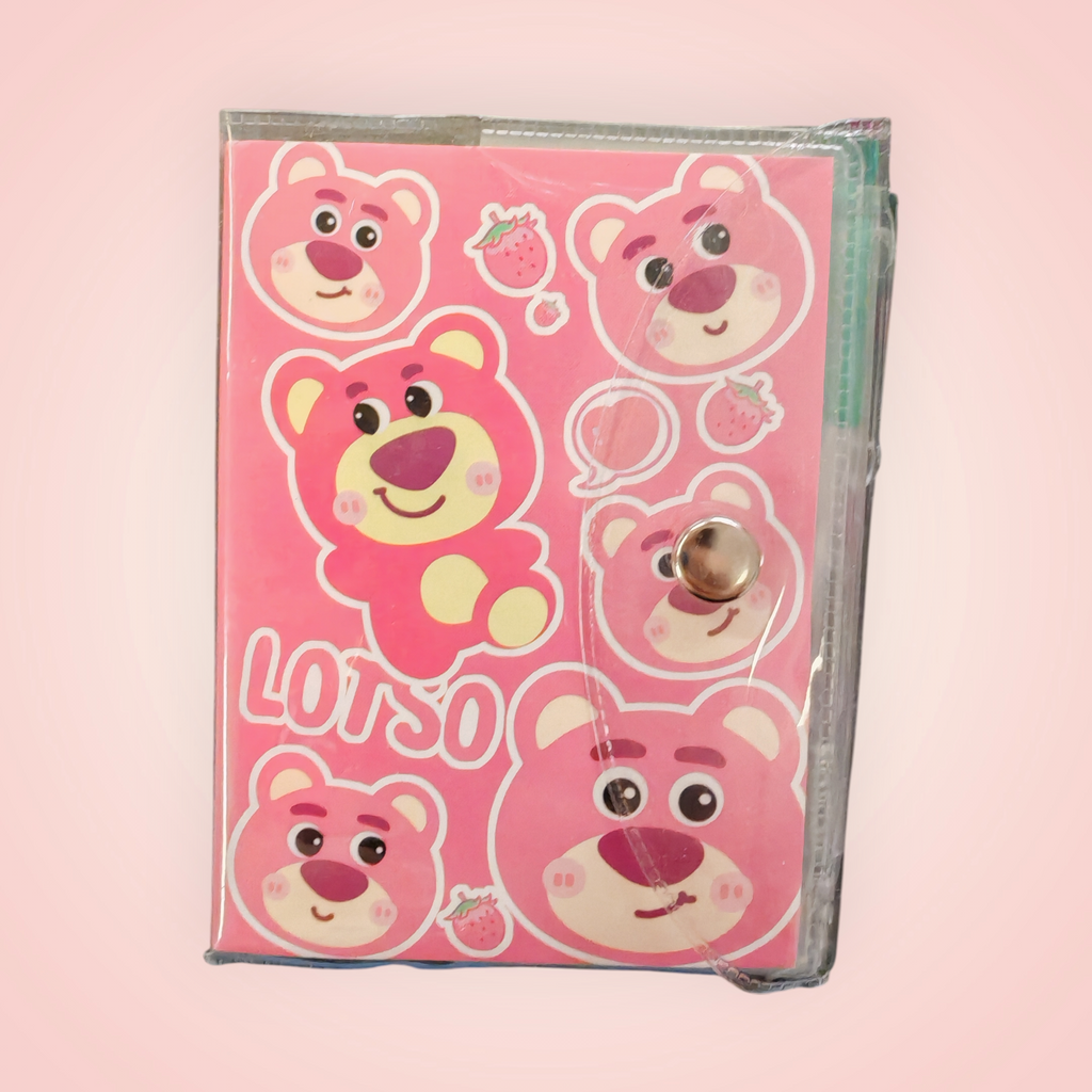 Mini carnet de poche lotso avec stylo