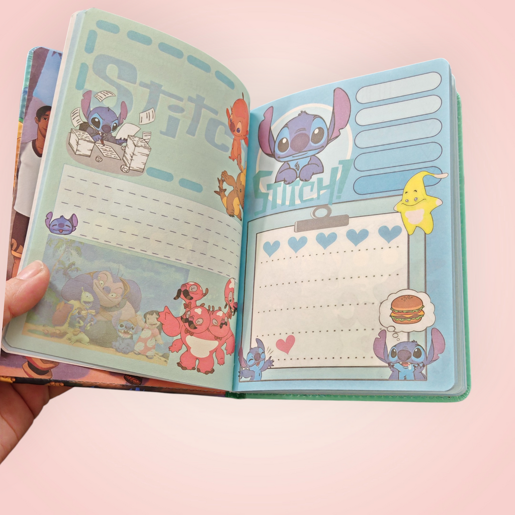 Carnet stitch pages coloré modèle au choix