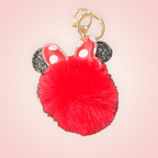 Porte clés pompom minnie