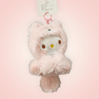 Magnifique porte-clé doudou chien hello kitty sanrio