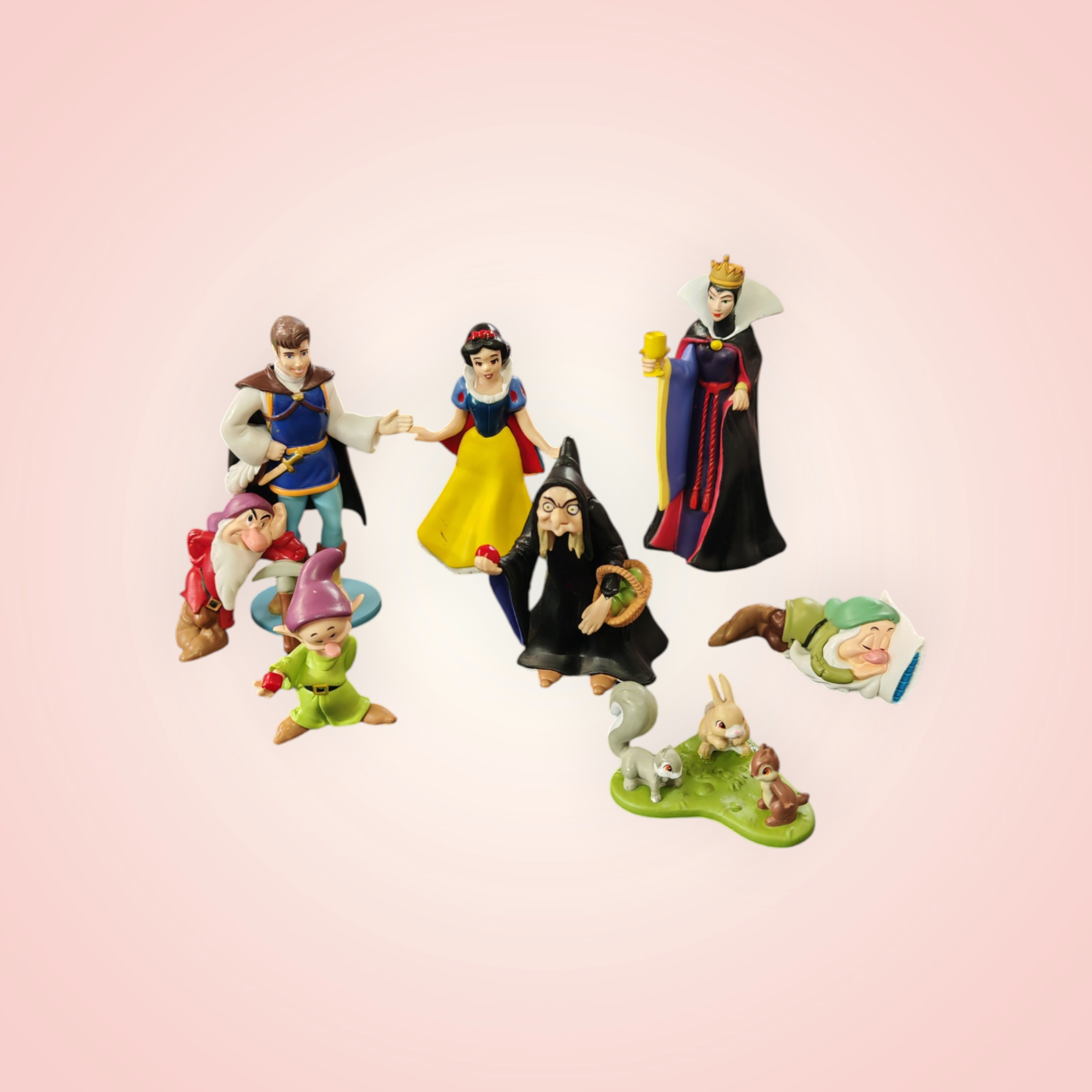 Lots figurine blanche neige