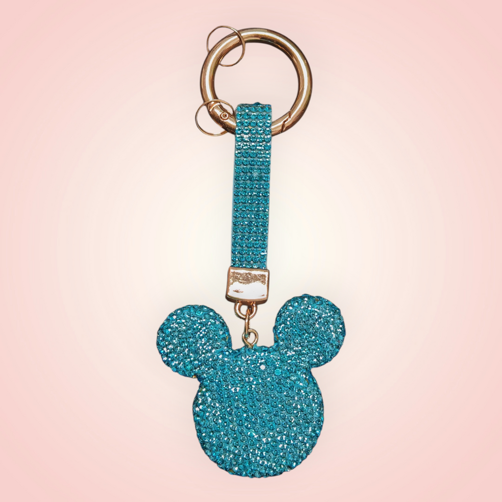Porte-clé strass tête de Mickey