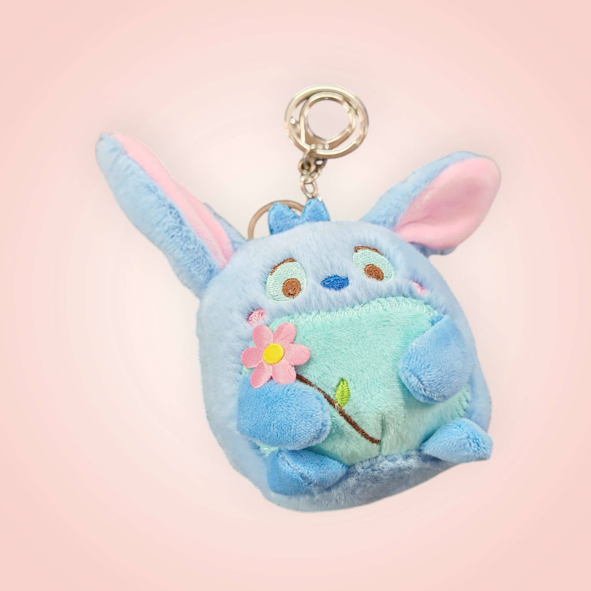 Porte clés doudou Stitch rond