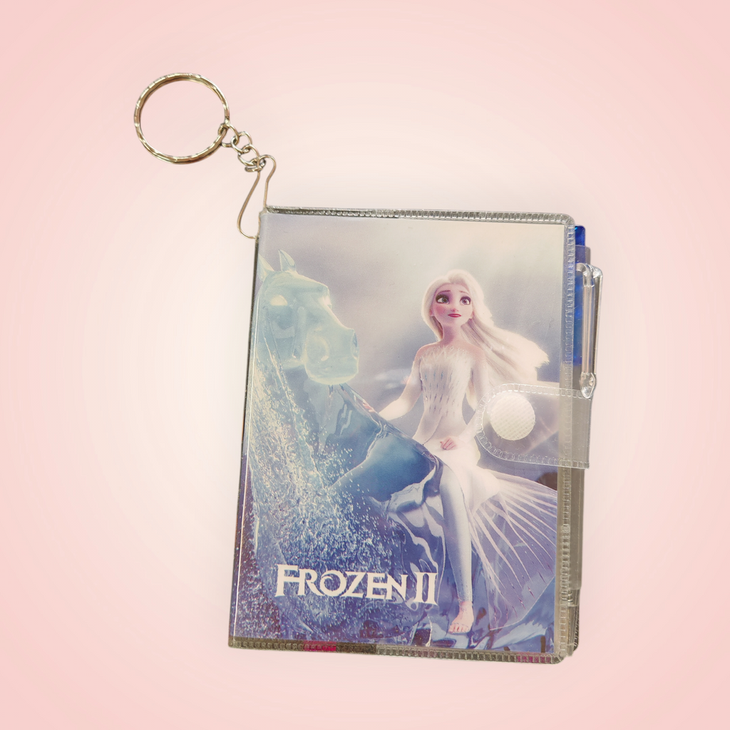 Mini carnet de poche avec stylo Reine des Neiges