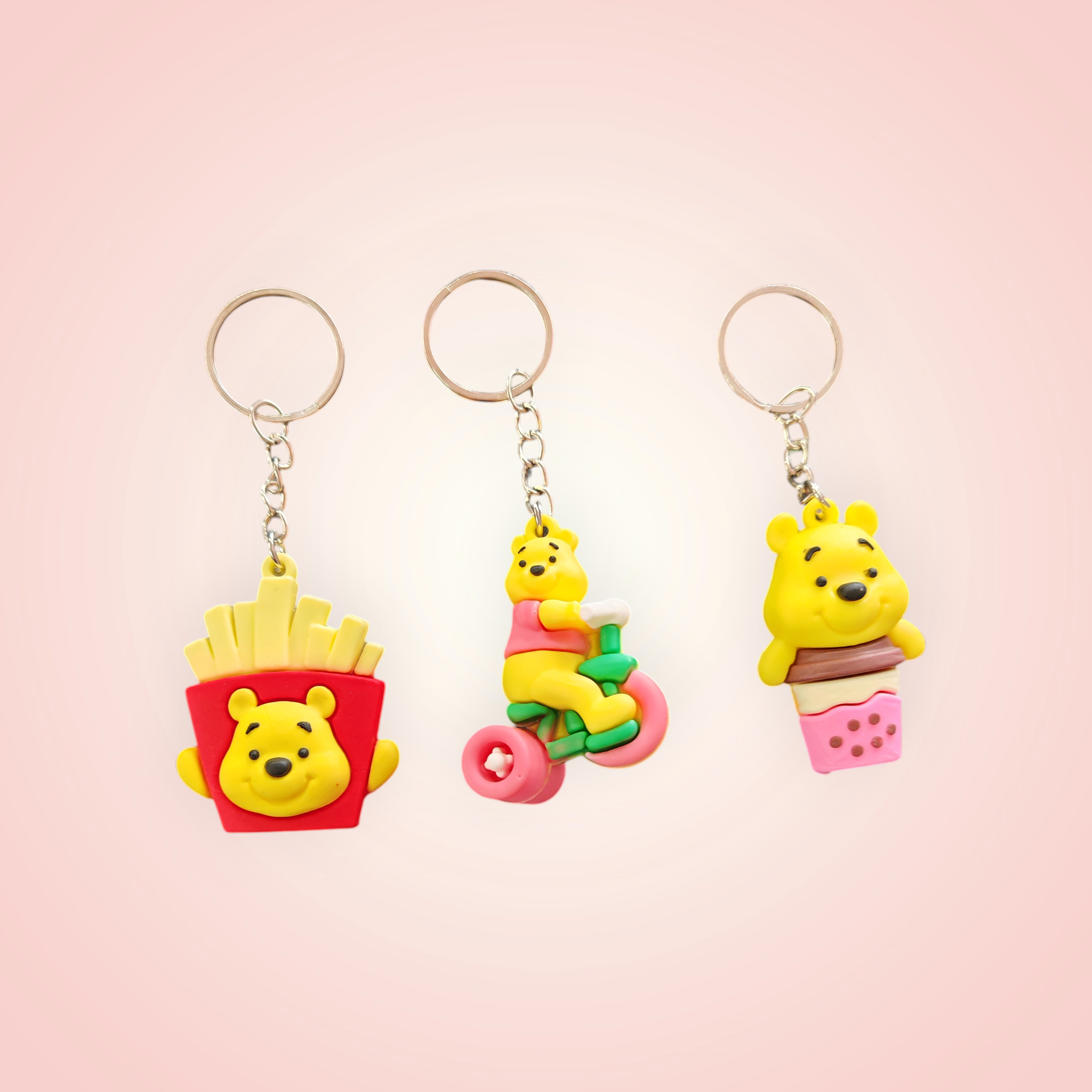 Lots de 3 porte clés Winnie