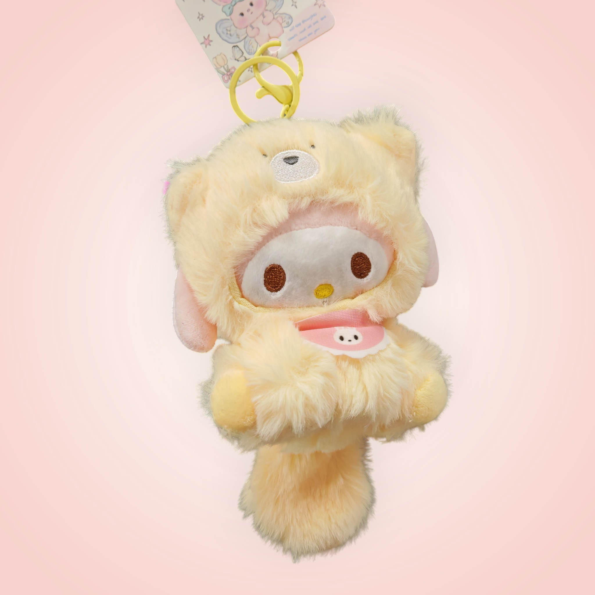 Magnifique porte-clé doudou chien hello kitty sanrio