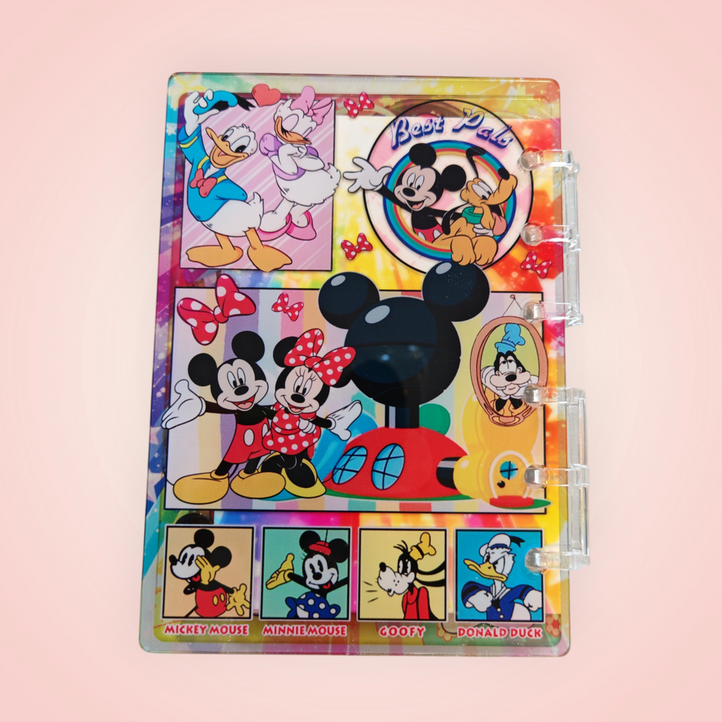 Carnet acrylique Mickey Minnie