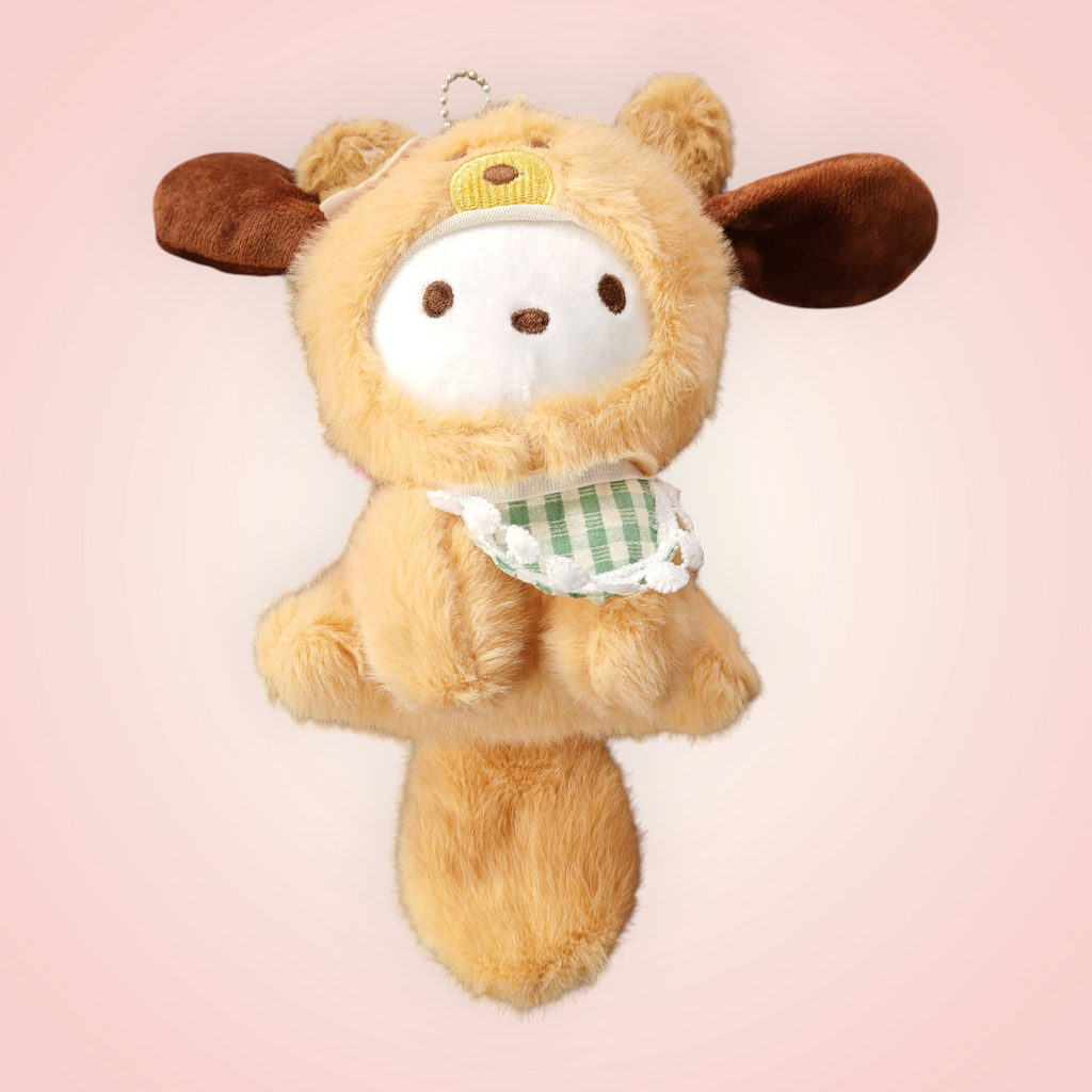 Magnifique porte-clé doudou chien hello kitty sanrio