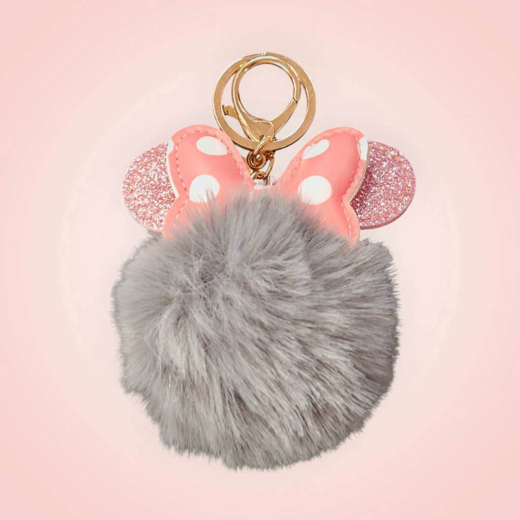 Porte clés pompom minnie
