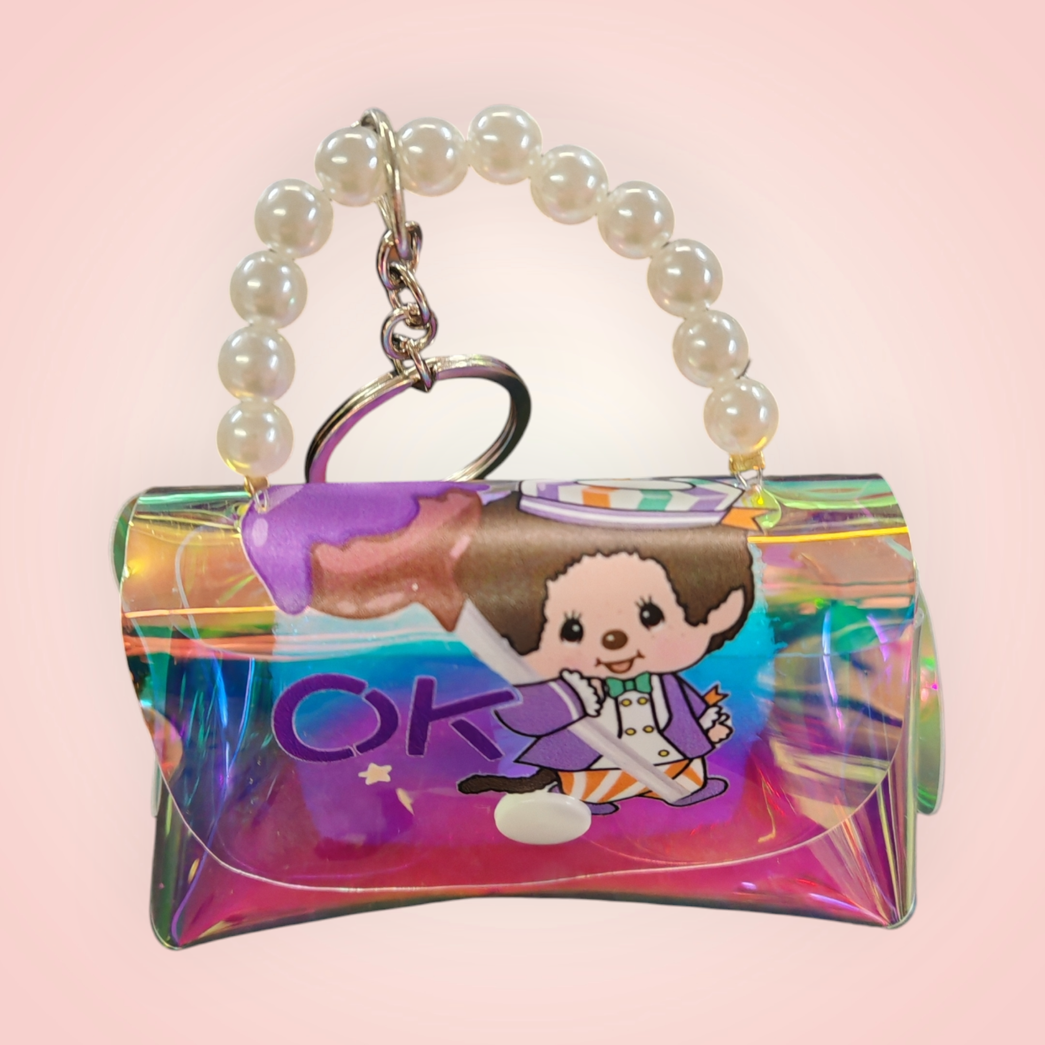Porte clé monnaie monchhichi