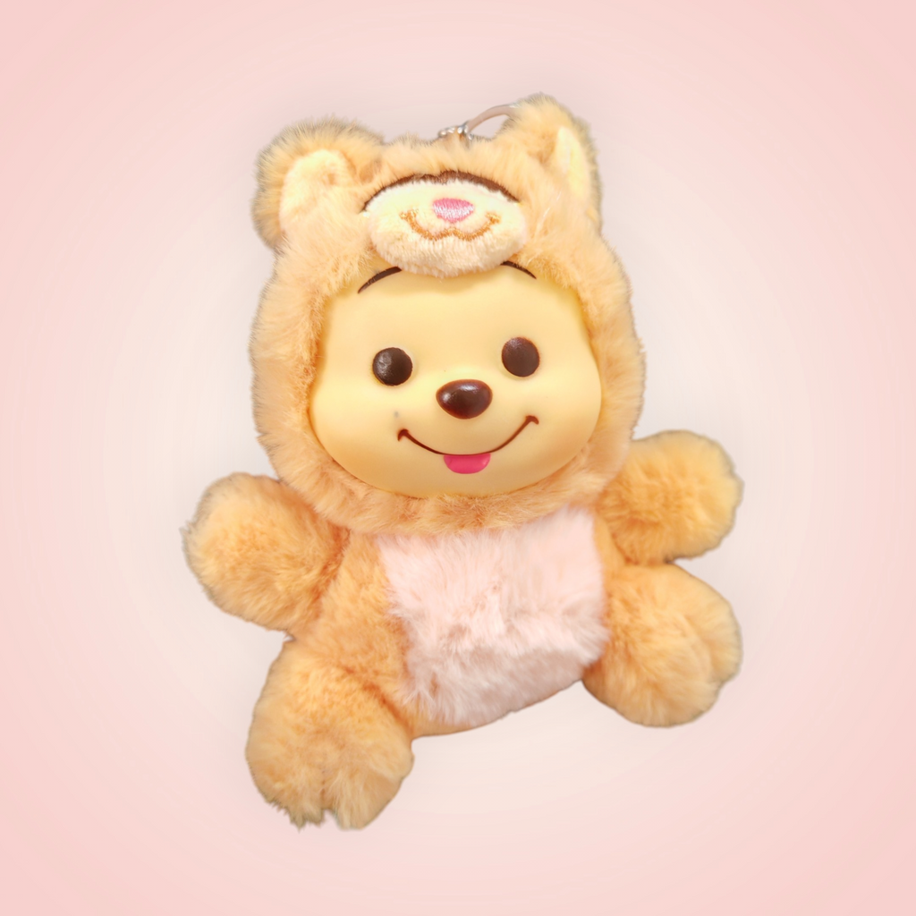 Porte clés doudou Winnie Tigrou / bourriquet
