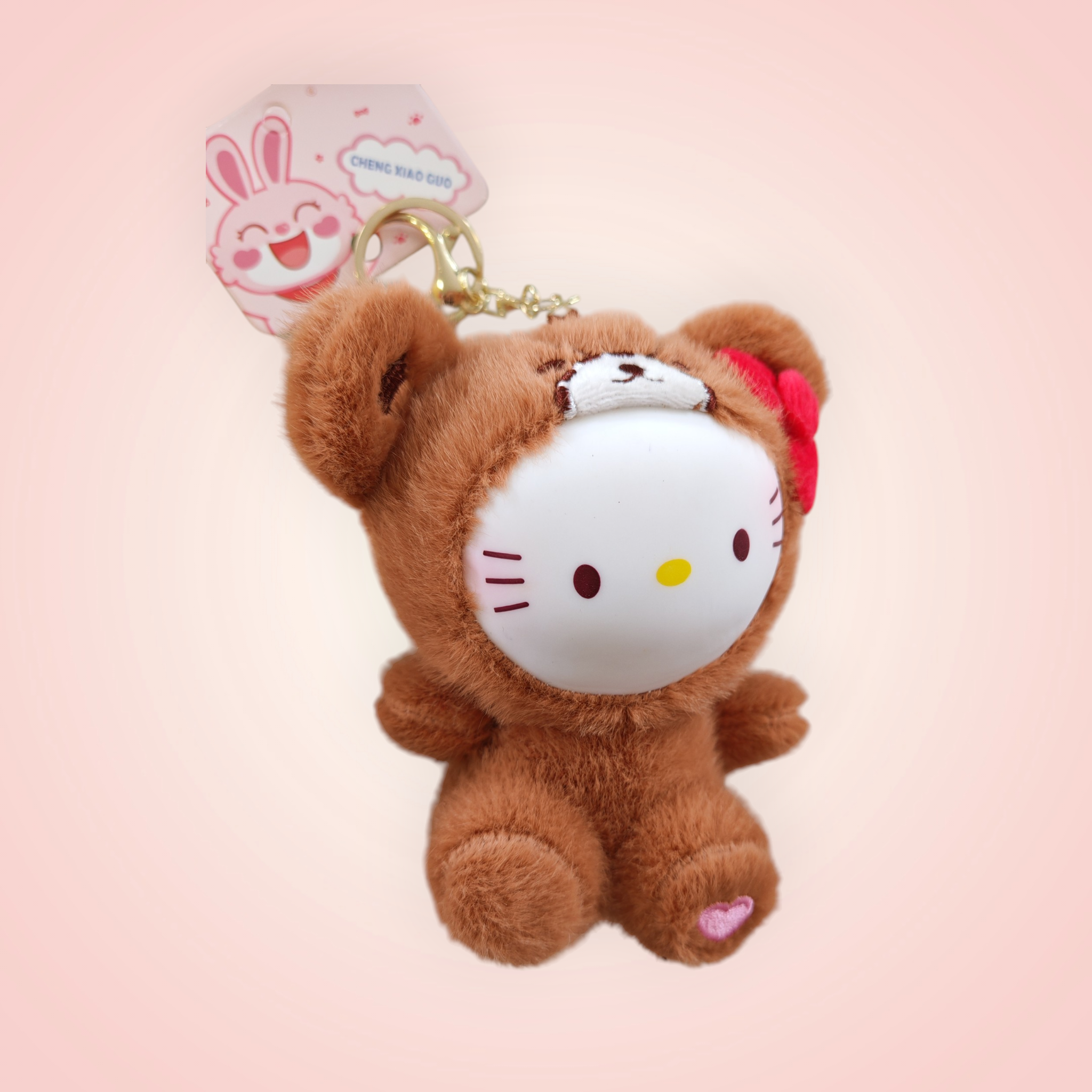 Porte clés doudou hello kitty ours