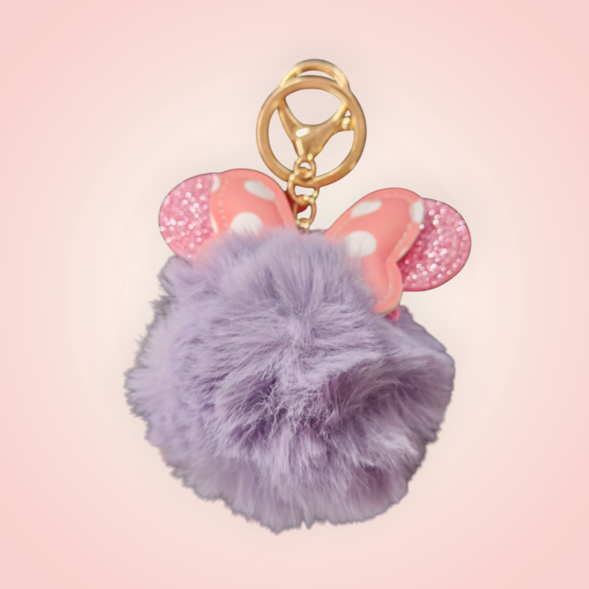 Porte clés pompom minnie