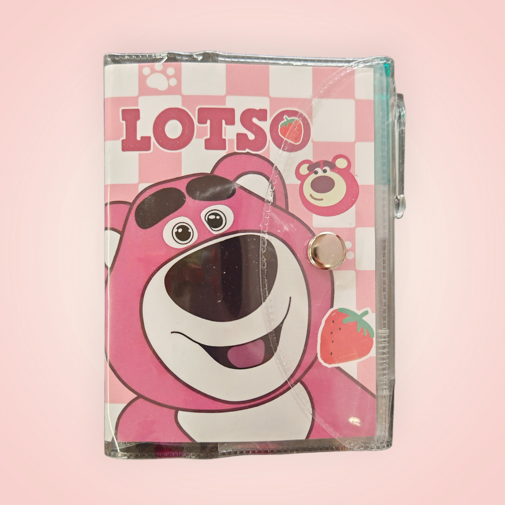 Mini carnet de poche lotso avec stylo