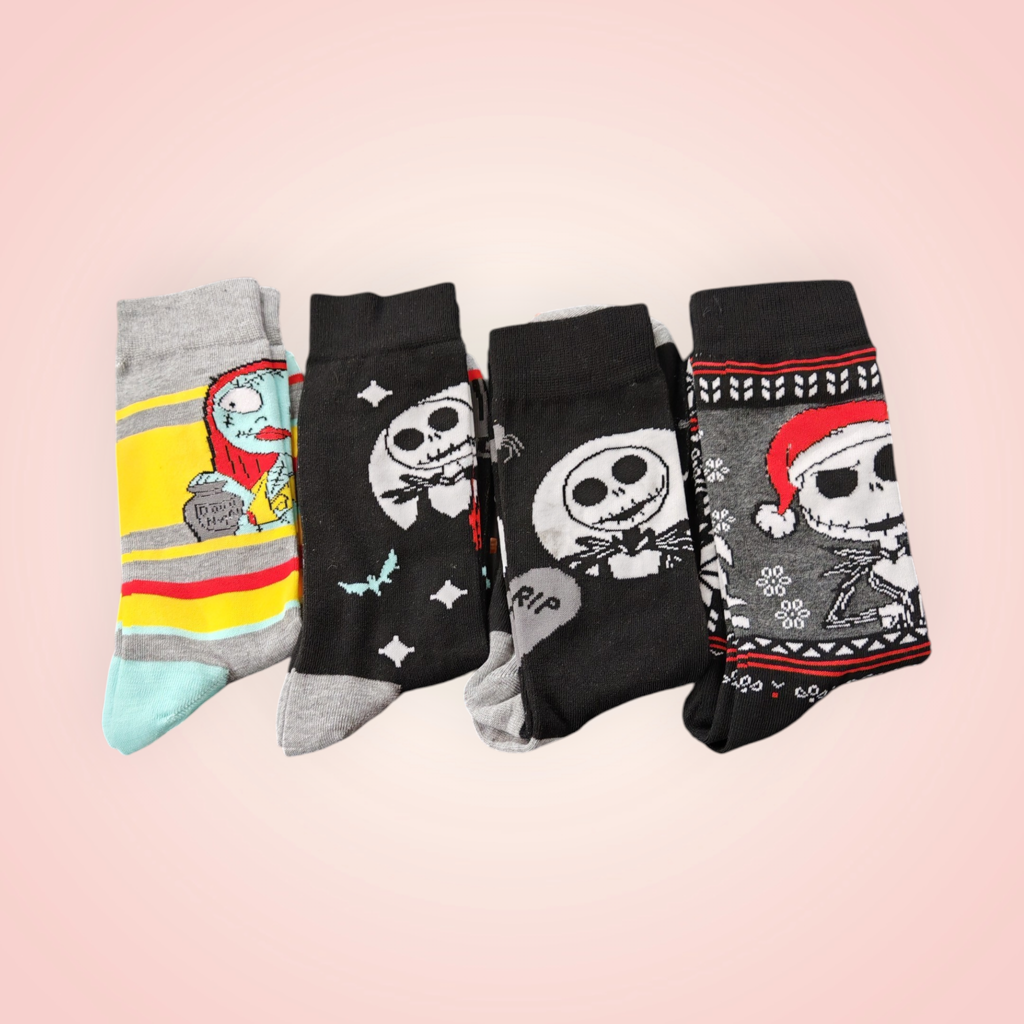Lots 4 pairs de chaussettes L'Étrange Noël de Monsieur Jack