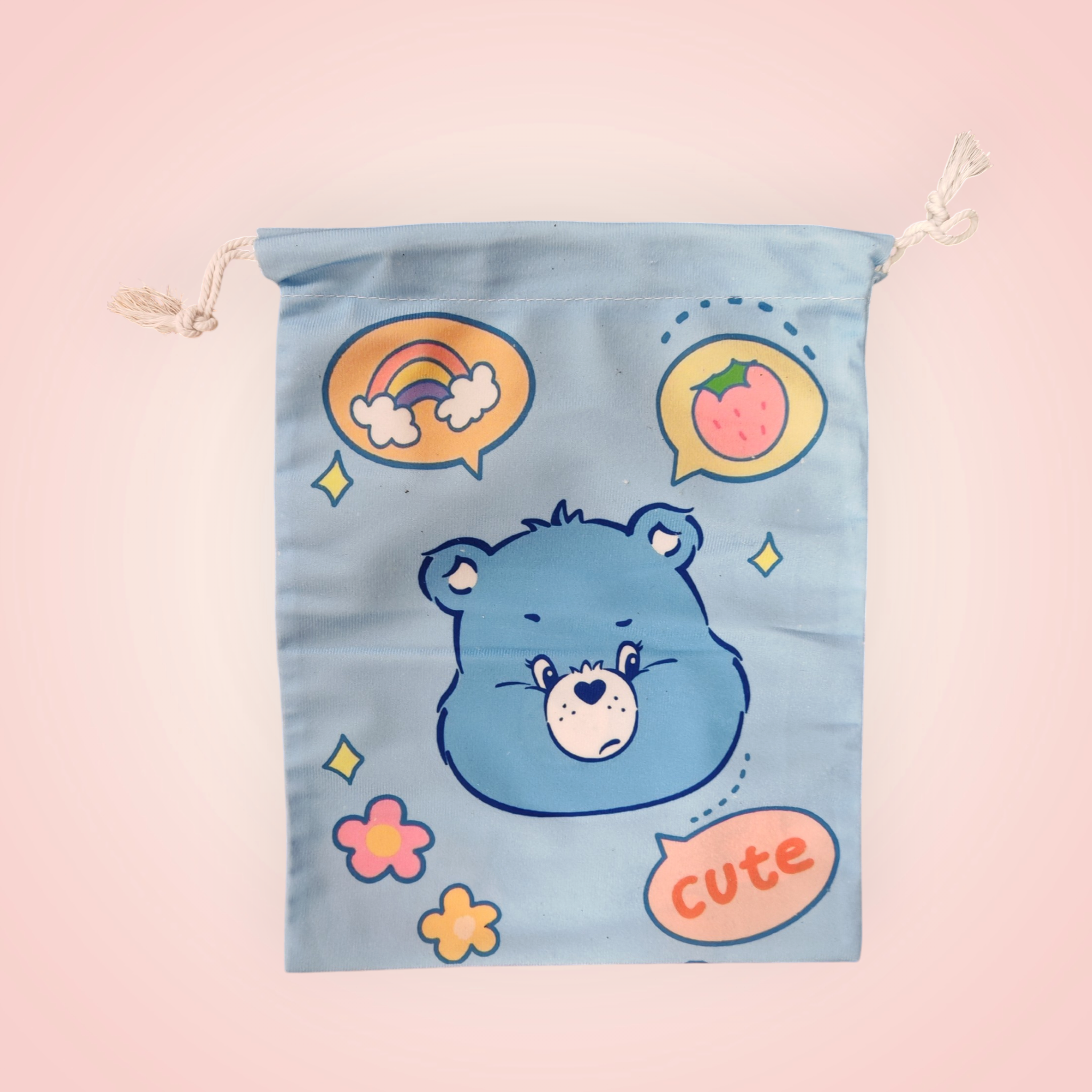 Pochette tissus bisounours