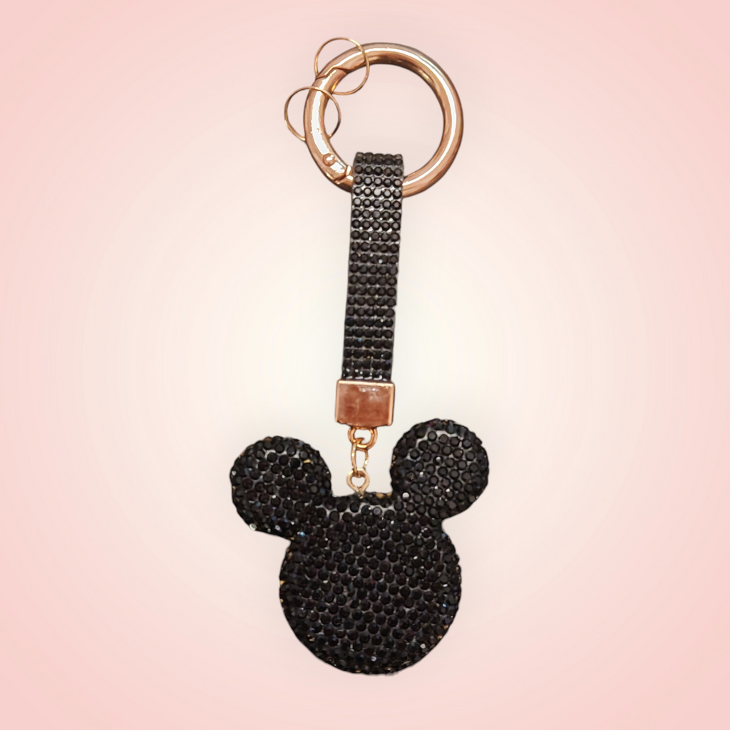 Porte-clé strass tête de Mickey