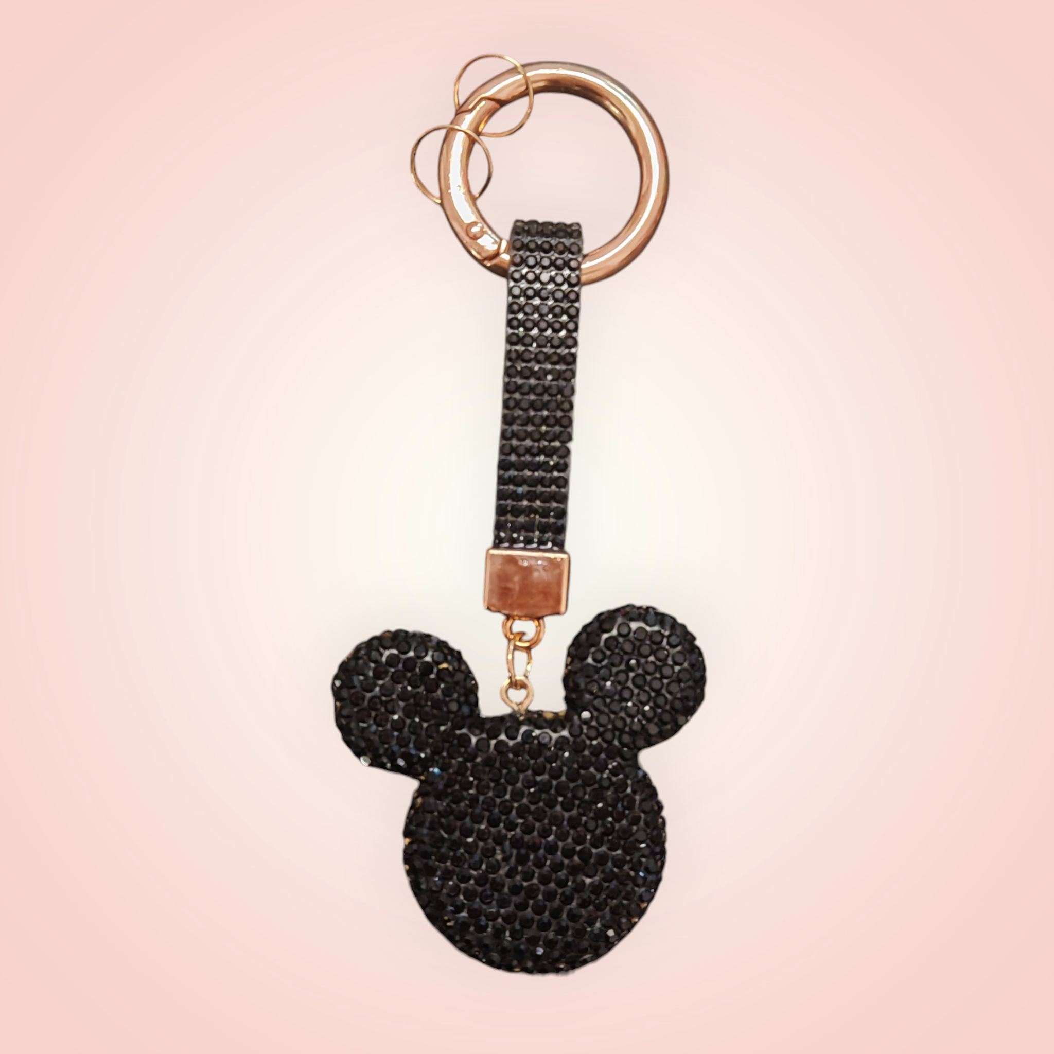 Porte-clé strass tête de Mickey