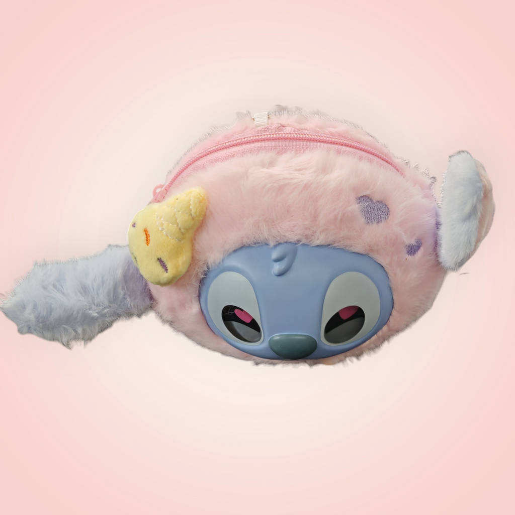 Tête de stich porte monnaie bagclip