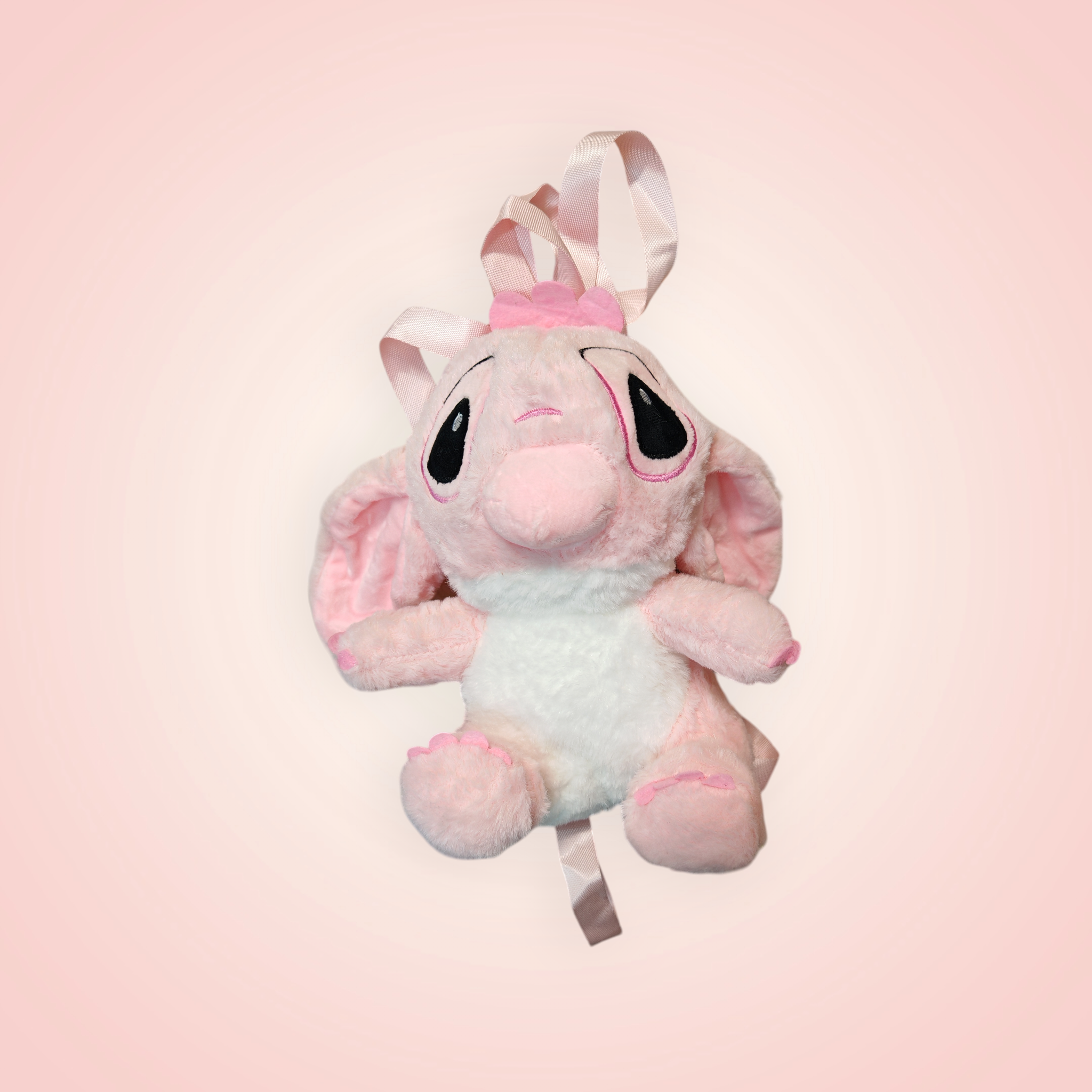 Peluche sac à dos Stitch rose