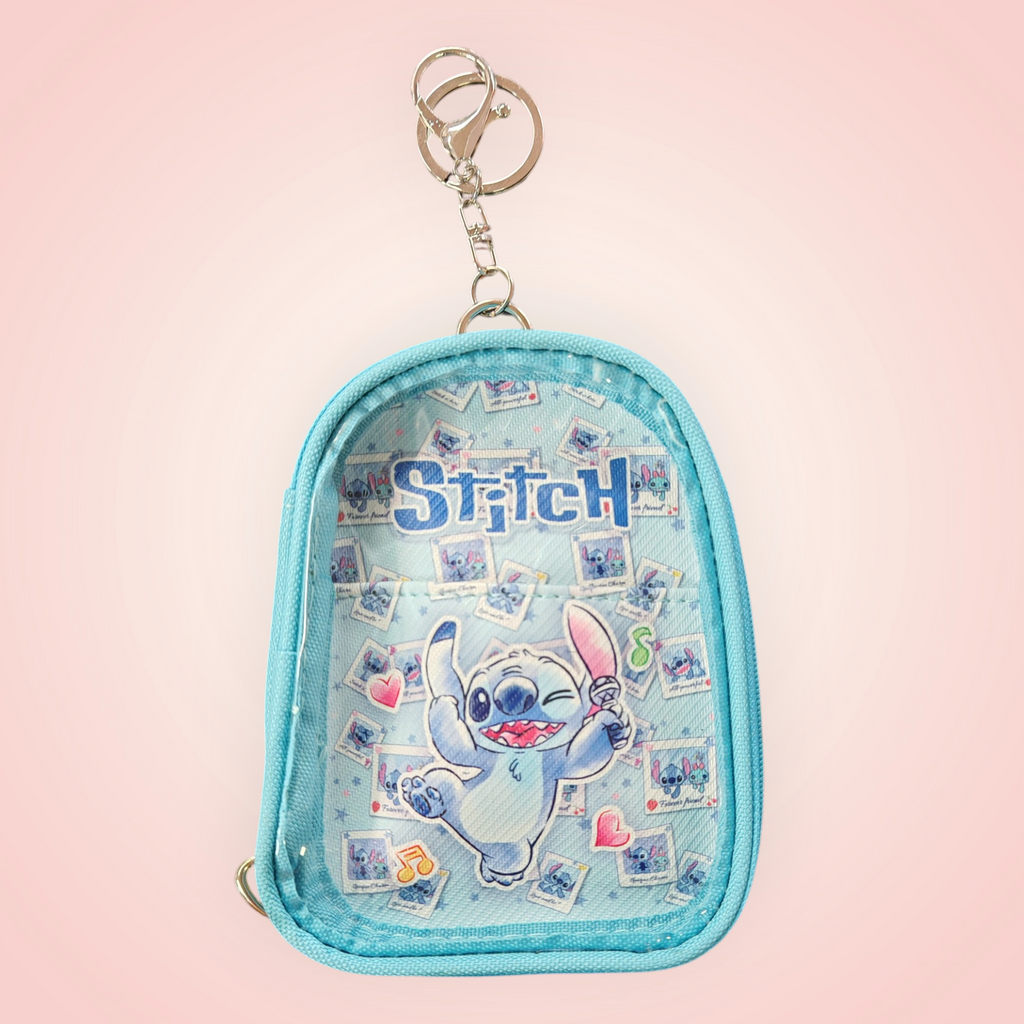 Pochette porte clé Stitch