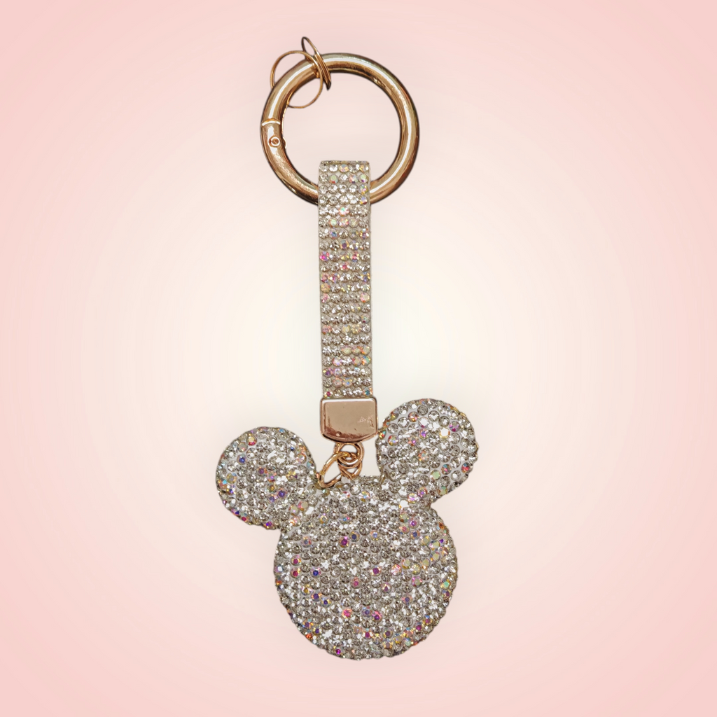 Porte-clé strass tête de Mickey