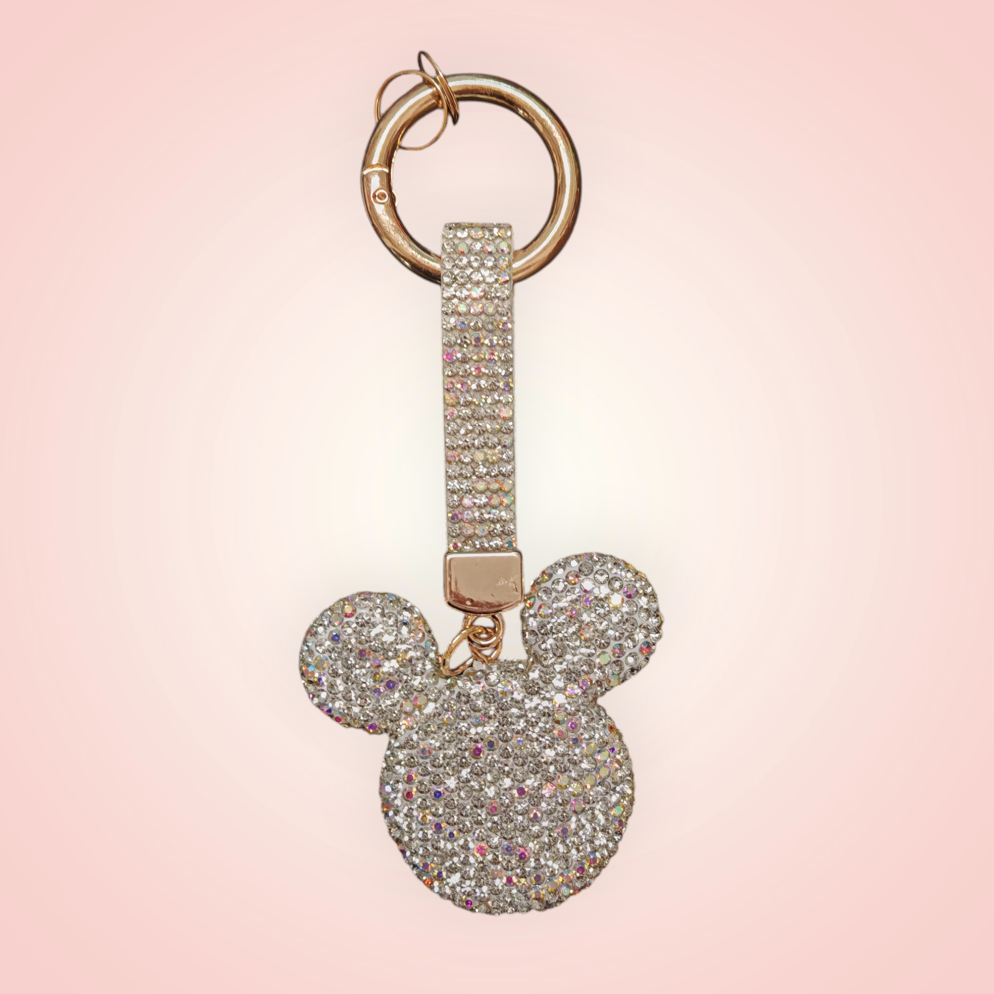 Porte-clé strass tête de Mickey