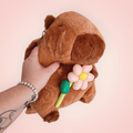 Peluche sac à dos capybara