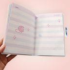 Carnet stitch page coloré