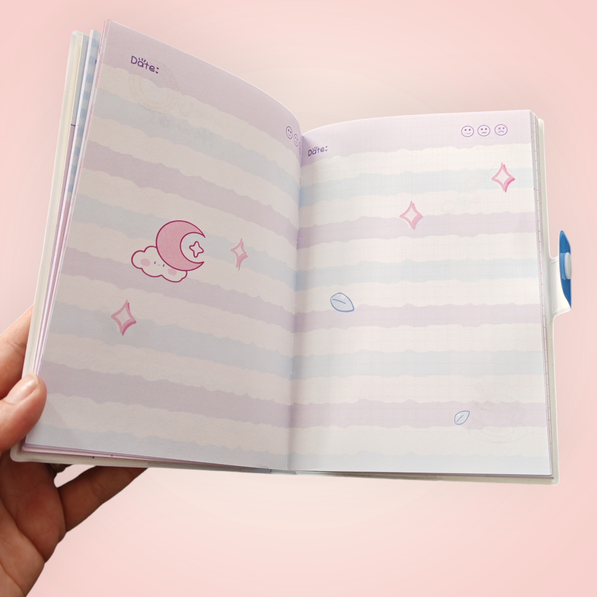 Carnet stitch page coloré