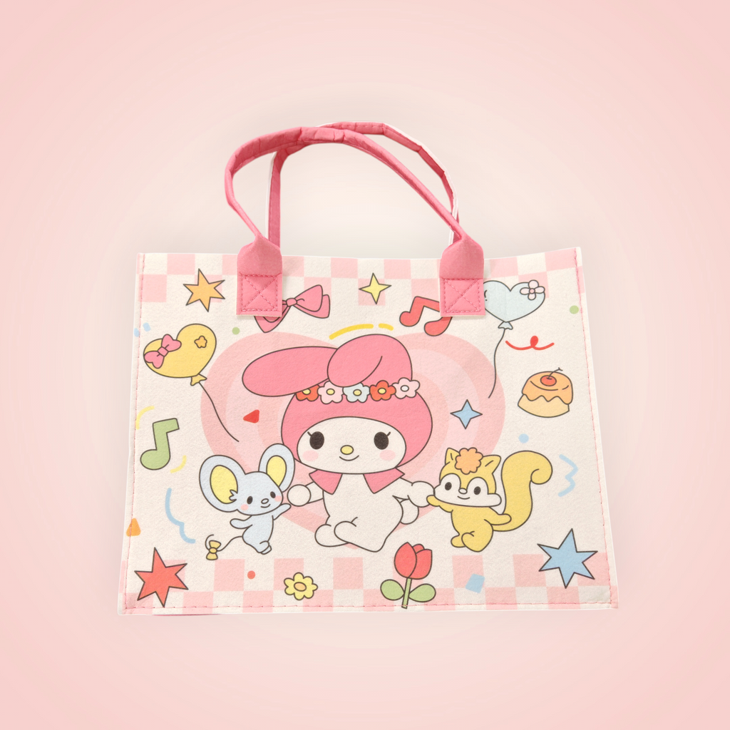 Tote bag en feutrine sanrio couleur au choix