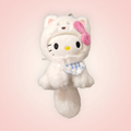 Magnifique porte-clé doudou chien hello kitty sanrio