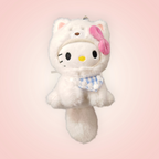 Magnifique porte-clé doudou chien hello kitty sanrio