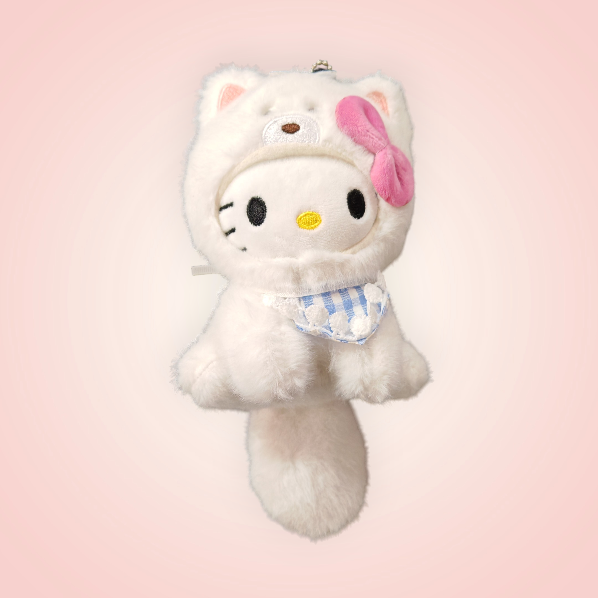 Magnifique porte-clé doudou chien hello kitty sanrio
