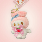 Porte-clé doudou Hello Kitty pêche