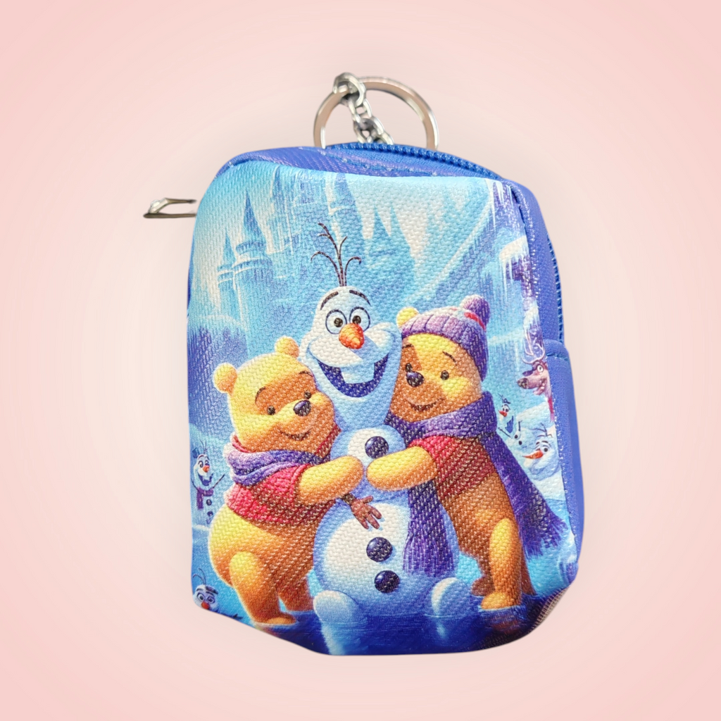 Porte-clé monnaie reine des Neiges Winnie l'Ourson