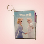 Mini carnet de poche avec stylo Reine des Neiges